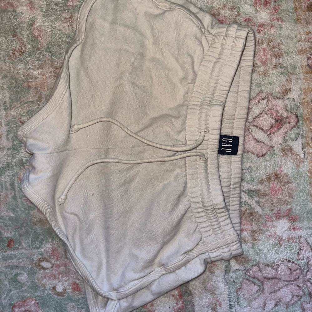 GAP White Drawstring Shorts